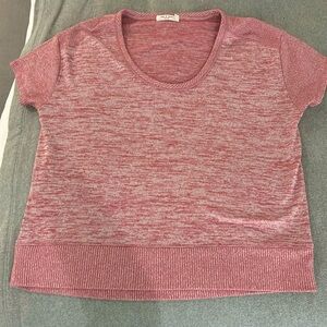 Rag & Bone pink/white s/s sweater